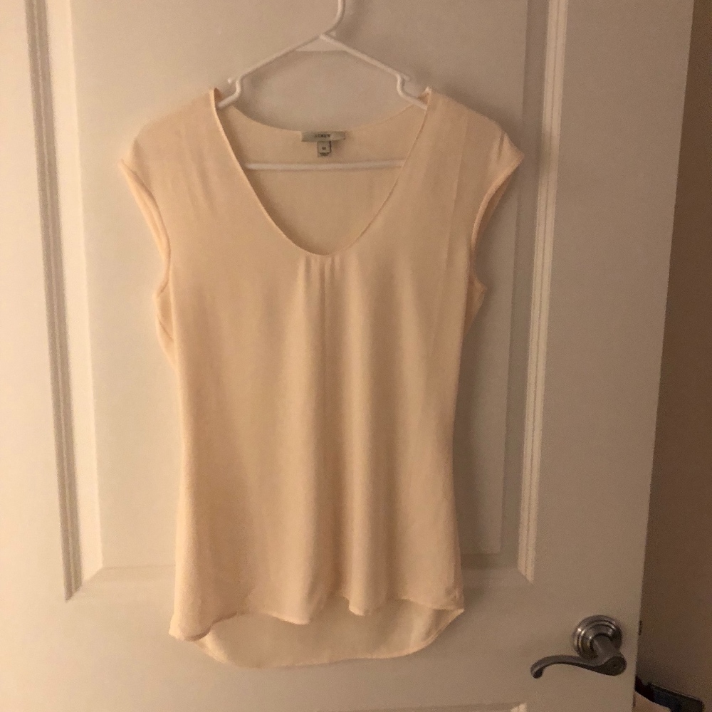 Cream J Crew Blouse